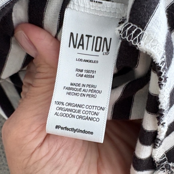 Nation LTD Eileen Stripe Tee Shirt Dress - Picture 6 of 9